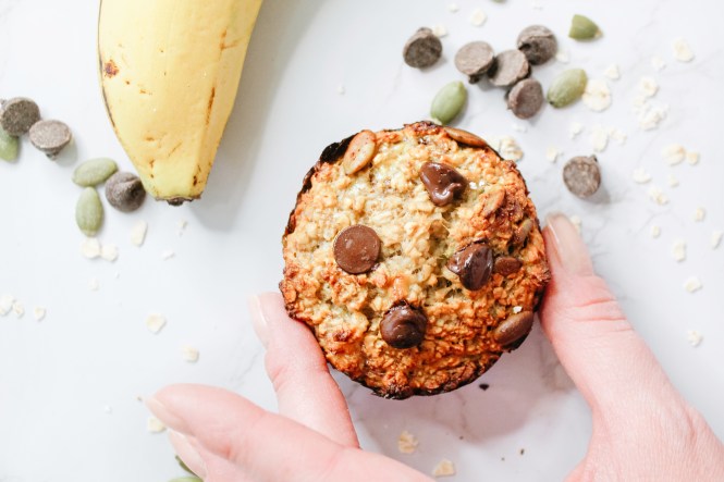 healthy banana oat muffins - sugar free and gluten free healthy muffins are a great kid friendly snack